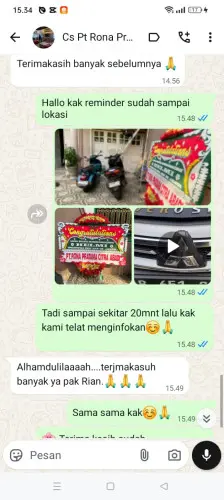 Testimonial Papan Bunga cadasmekar